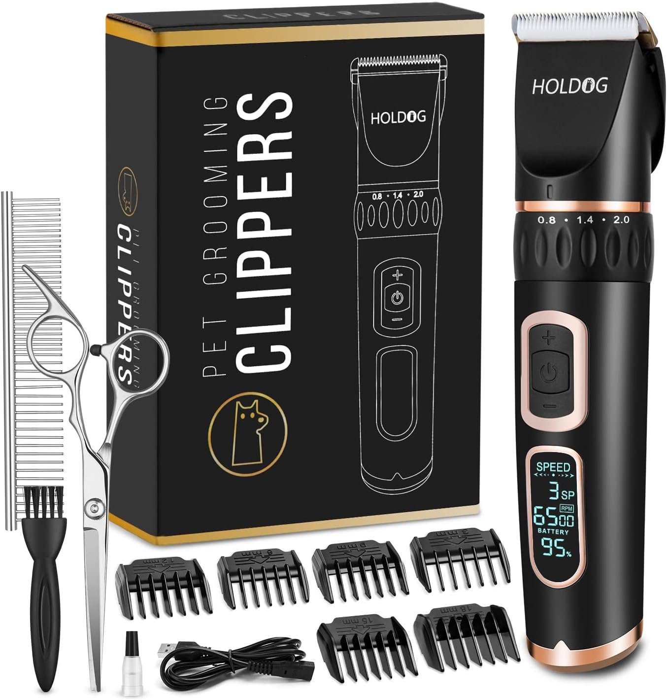 Holdog Heavy Duty 3-Speed Grooming Clipper