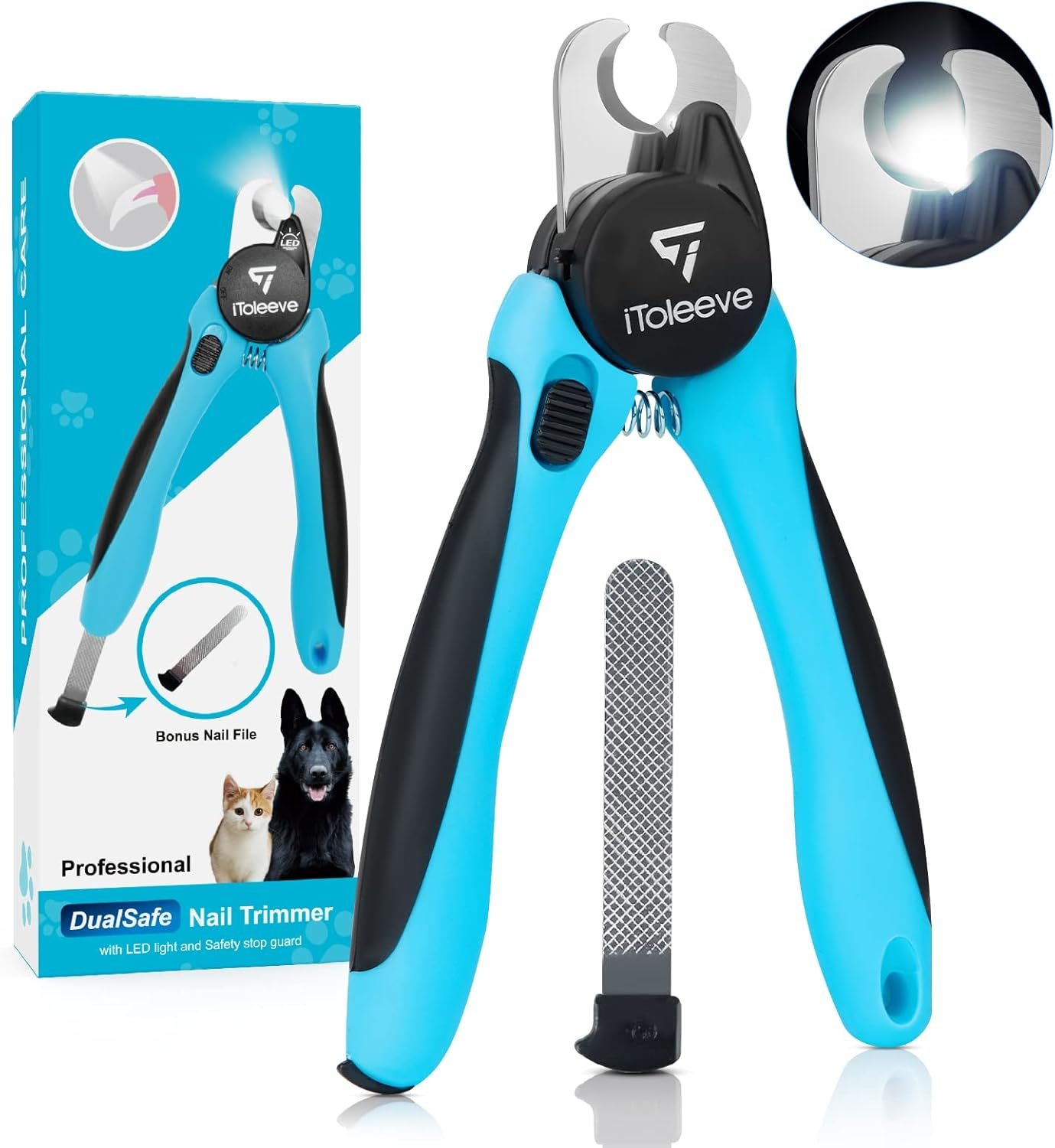 iToleeve LED Dog Nail Clipper with Light