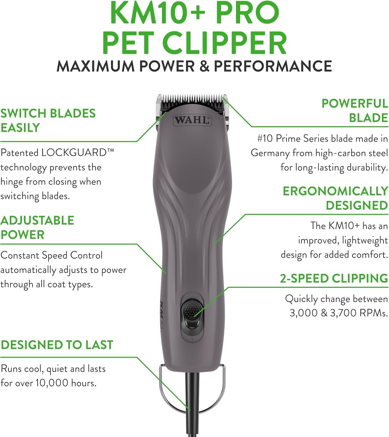 Wahl KM10 Brushless Dog Grooming Clipper